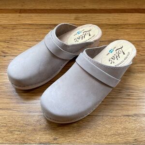 Lotta From Stockholm Oatmeal Leather Clog